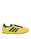 Adidas Originals Wales Bonner Sl76 Leather-trimmed Brushed-suede And Mesh Sneakers In Yellow