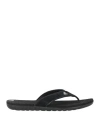 Adidas Originals Adidas Man Thong Sandal Black Size 12.5 Leather In Black