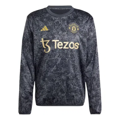 Adidas Originals Adidas Manchester United Stone Roses Pre-match Warm Top Asia Sizing 'black'
