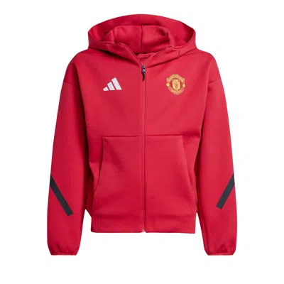 Pre-owned Adidas Originals Adidas Manchester United Z.n.e. Anthem Jacket 'mufc Red' | Kid's Size M
