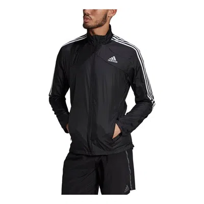 Adidas Originals Adidas Marathon Jkt Stand Collar Running Sports Jacket Black