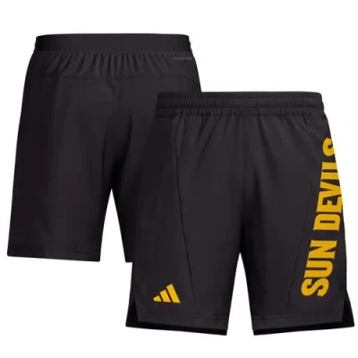 Adidas Originals Adidas Maroon Arizona State Sun Devils Designed For Training Aeroready Shorts In Black