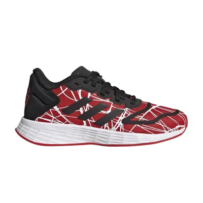 Pre-owned Adidas Originals Adidas Marvel X Duramo 10 J 'spider-man: Miles Morales' | Red | Kid's Size 12