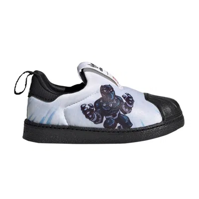 Pre-owned Adidas Originals Adidas Marvel X Superstar 360 Infant 'black Panther' | White | Infant Size 4