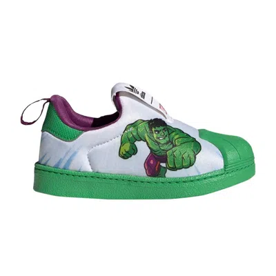 Pre-owned Adidas Originals Adidas Marvel X Superstar 360 Infant 'hulk' | White | Infant Size 4