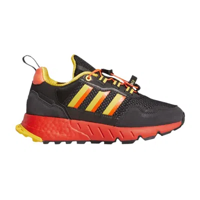 Pre-owned Adidas Originals Adidas Marvel X Zx 1k J 'rocket' | Black | Kid's Size 5.5
