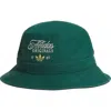 Adidas Originals Adidas Masterpiece Cotton Bucket Hat In Collegiate Green/black/white