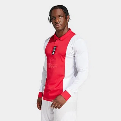 Adidas Originals Adidas Men's Ajax Amsterdam Anniversary Soccer Jersey Shirt In White