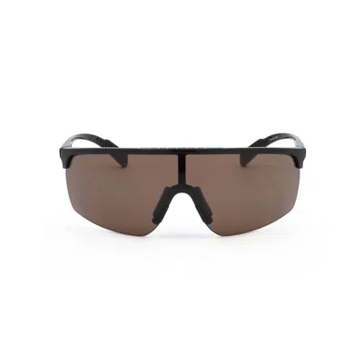 Adidas Originals Adidas Men's Black Sport Sunglasses Sp0005-01e-1 In Brown