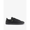 ADIDAS ORIGINALS ADIDAS MENS CORE BLACK CORE BLACK SAMBA DECON LEATHER LOW-TOP TRAINERS