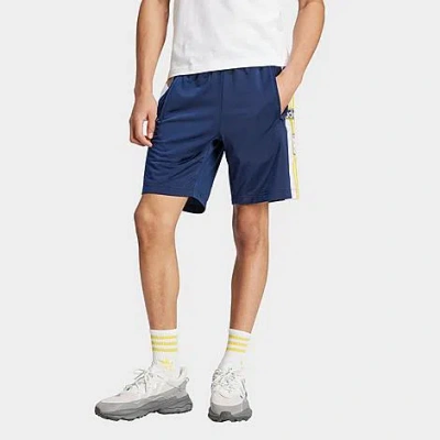 Adidas Originals Adidas Men's Originals Adicolor Adibreak Lifestyle Shorts In Night Indigo/white/bold Gold