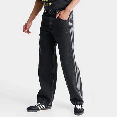 Adidas Originals Adidas Men's Originals Adicolor Firebird Denim Pants In True Black Denim