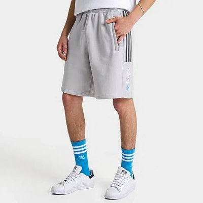 Adidas Originals Adidas Men's Originals Cutline 9" Knit Shorts In Grey/semi Burst Blue