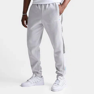 Adidas Originals Adidas Men's Originals Cutline And Material Mix Pack Jogger Pants In Grey/semi Burst Blue
