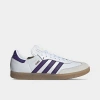 Adidas Originals Mens  Samba Adv In White/unity Purple/gum