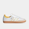 Adidas Originals Adidas Men's Originals Samba Og Casual Shoes In White/crystal White/crew Yellow