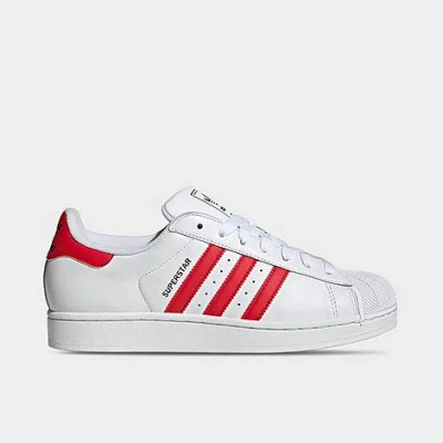 Adidas Originals Adidas Men's Originals Superstar Ii Casual Shoes In White/better Scarlet/black