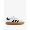 Adidas Originals Mens Samba Xlg Leather And Suede Low-top Trainers White Black Gum In White Black Gum