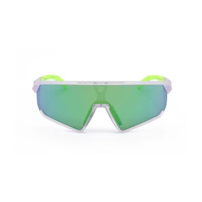 Adidas Originals Adidas Men's White Shield Sunglasses Sp0017-02e-3 In Green