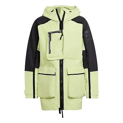 Pre-owned Adidas Originals Adidas Mens Terrec Jacket Outerwear Rain In Green