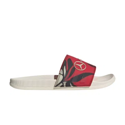 Pre-owned Adidas Originals Adidas Mercedes-amg Petronas Formula One Team X Adilette Comfort Slide 'miami Grand Prix Pack' | Red
