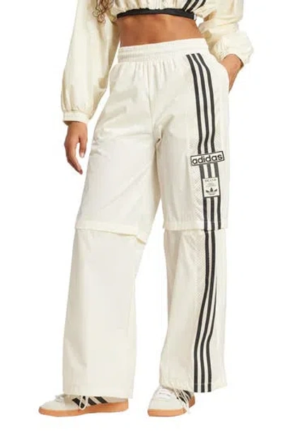 Adidas Originals Adidas Mesh Panel Track Pants In White