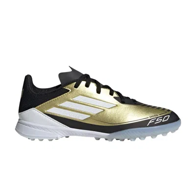 Pre-owned Adidas Originals Adidas Messi Adizero F50 League Tf K 'triunfo Dorado' | Gold | Kid's Size 11