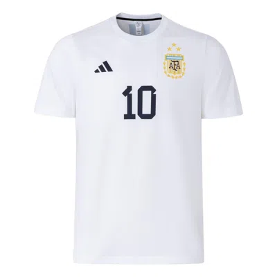 Adidas Originals Adidas Messi Name And Number Tee 'white'