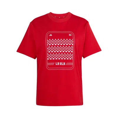 Pre-owned Adidas Originals Adidas Mexico Home T-shirt 'better Scarlet' | Red | Women's Size Xs