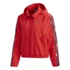 Adidas Originals Adidas Mic Warm Jkt Multi-color Flowers Logo Hooded Jacket Red