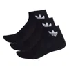 Adidas Originals Adidas Mid-cut Crew Socks 3 Pairs - Black