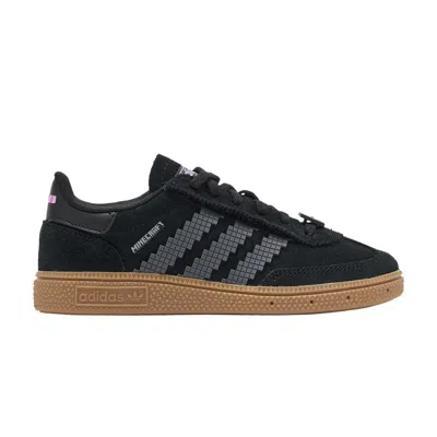 Pre-owned Adidas Originals Adidas Minecraft X Handball Spezial C 'enderman' | Black | Kid's Size 12.5