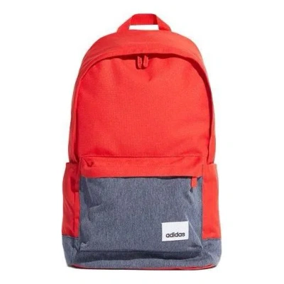 Adidas Originals Adidas Mochila Linear Classic Casual Bag 'red Grey' In Orange
