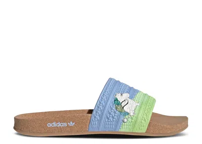 Adidas Originals Adidas Moomin X Adidas Wmns Adilette Cork Slide 'moomintroll' In Blue