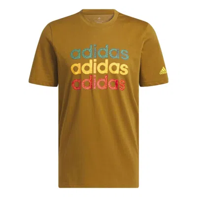 Adidas Originals Adidas Multi Linear Sportswear Graphic T-shirt 'brown'
