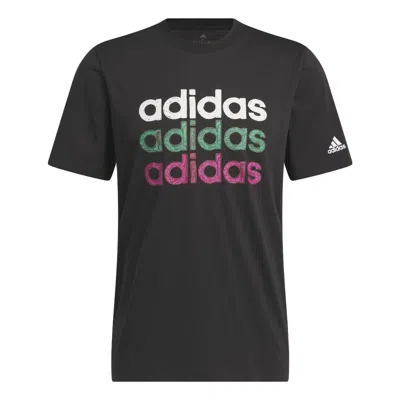 Adidas Originals Adidas Multilinear Sportswear Graphic Short Sleeve T-shirt 'black'