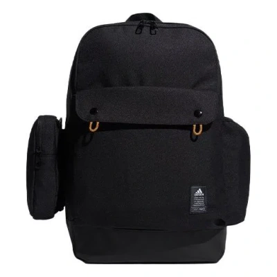 Adidas Originals Adidas Multiple Pockets Large Capacity Schoolbag Backpack Unisex Black
