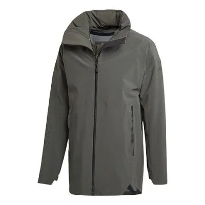 Adidas Originals Adidas Myshelter 3in1 Outdoor Multifunction Long Sleeves Jacket Brown In Gray