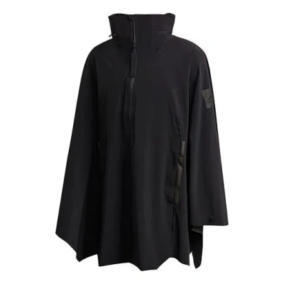 Adidas Originals Adidas Myshelter Cape Outdoor Sports Zipper Cardigan Hooded Jacket Black