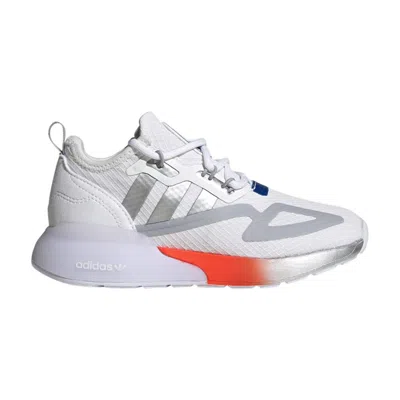 Pre-owned Adidas Originals Adidas Nasa X Zx 2k Little Kid 'cloud Silver Metallic' | White | Kid's Size 10.5