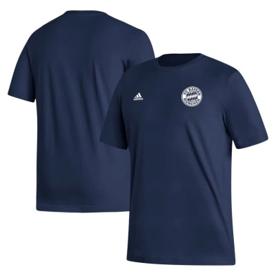 Adidas Originals Adidas Navy Bayern Munich Crest T-shirt