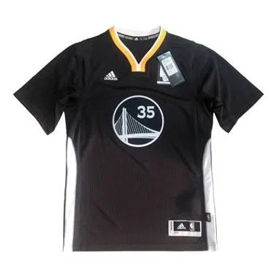 Adidas Originals Adidas Nba Kevin Durant Casual Sports Basketball Jersey Sw Fan Edition Golden State Warriors 3 No. 5 In Black