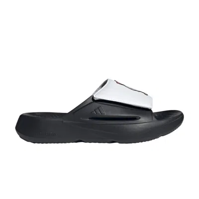 Pre-owned Adidas Originals Adidas Ncaa X Lightblaze Slide 'nebraska Cornhuskers' | Black | Men's Size 11