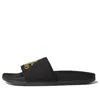 Adidas Originals Adidas Neo Adilette Comfort Gold Slippers 'black Gold'