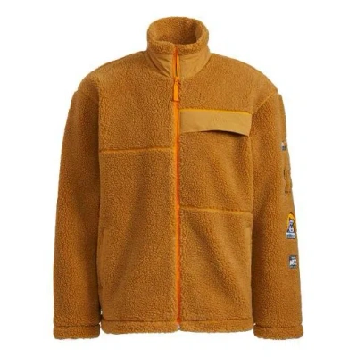Adidas Originals Adidas Neo Casual Stand Collar Windproof Sports Jacket Brown