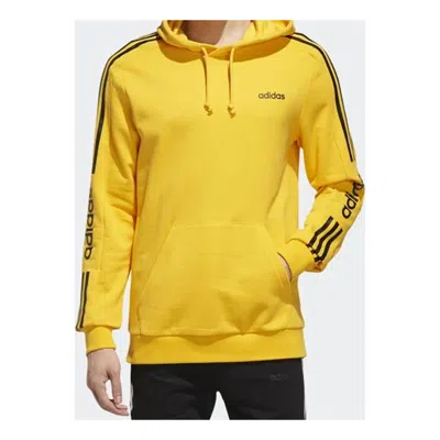 Adidas Originals Adidas Neo M Ce 4s Hdy Side Stripe Knit Sports Pullover Gold Color In Yellow
