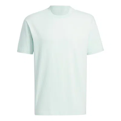 Adidas Originals Adidas Neo Solid Color Round Neck Sports Short Sleeve Dotted Green T-shirt