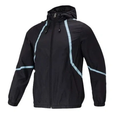 Adidas Originals Adidas Neo Sports Back Printing Hooded Casual Windbreaker Jacket Black