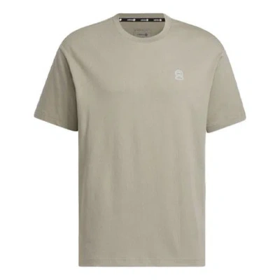 Adidas Originals Adidas Neo U Essential T-shirts 'oliver Green' In Neutral