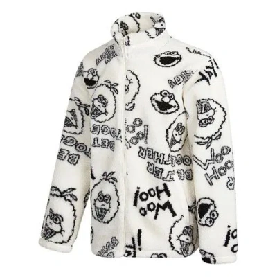 Adidas Originals Adidas Neo X Sesame Street Crossover Limited Full Print Polar Fleece Long Sleeves Jacket White